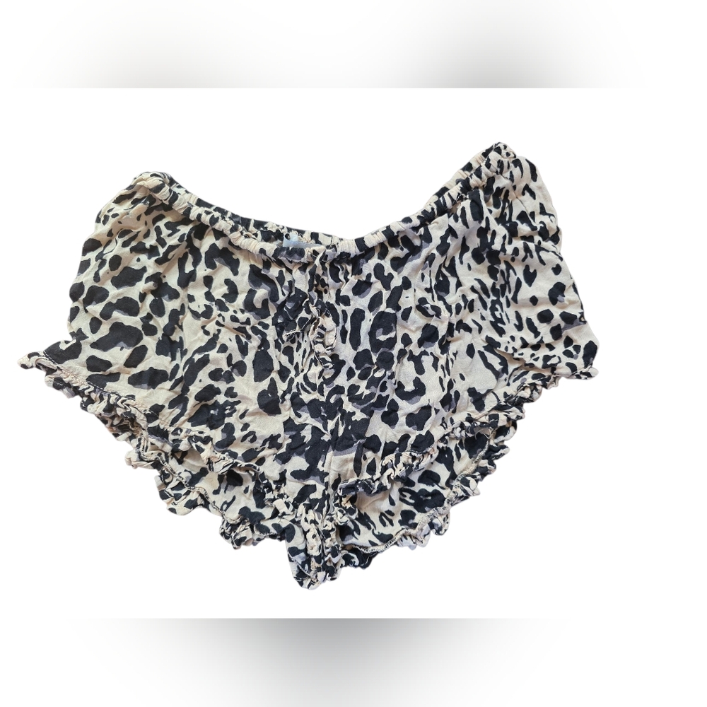 Auguste Leopard Print Mini Sleep Shorts Size 2